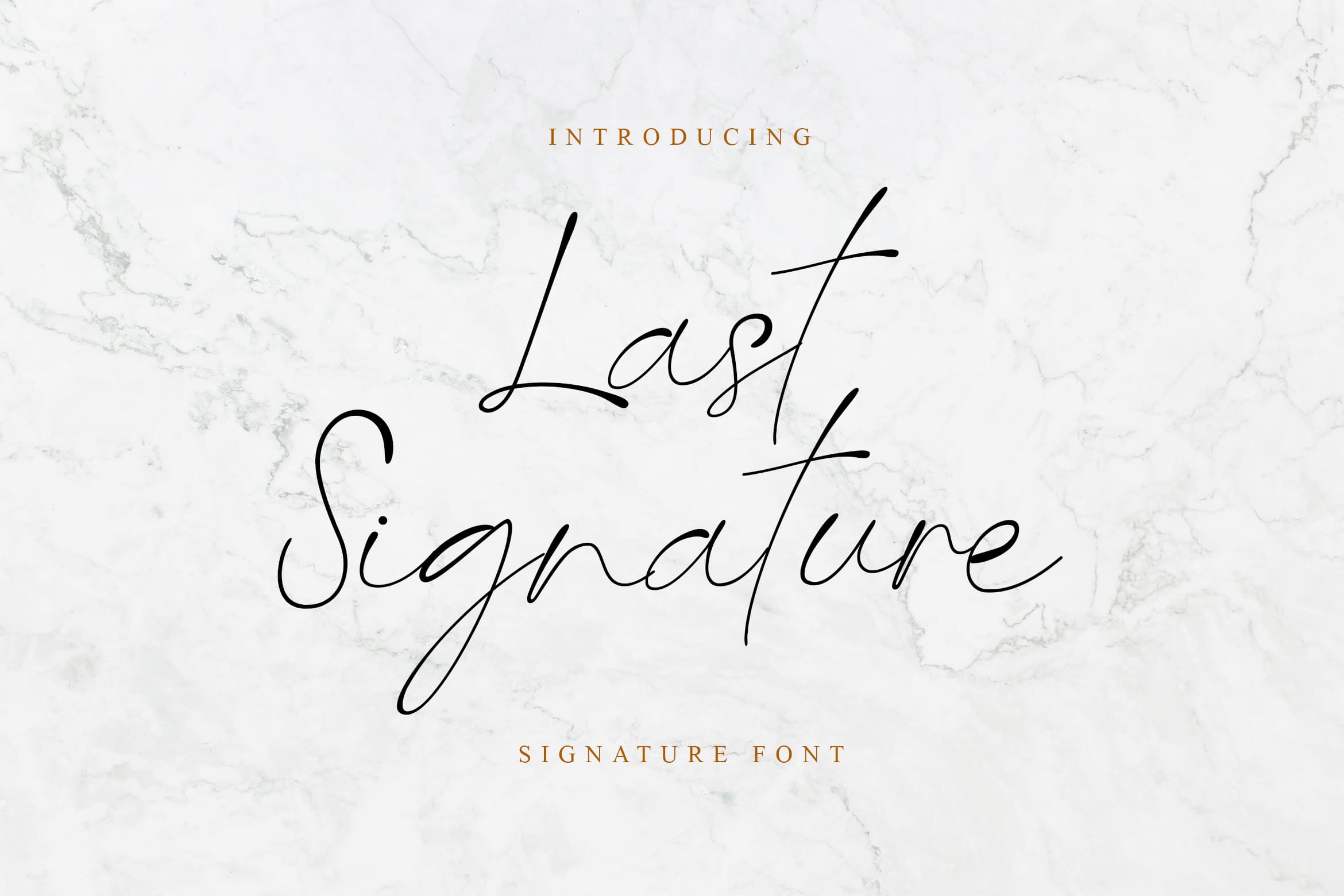 Beispiel einer Last Signature-Schriftart